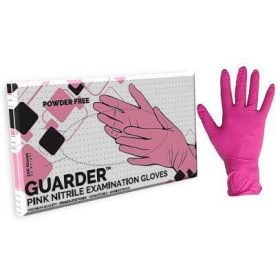   Guarder Pink gumikesztyű nitril púdermentes rózsaszín "M" 100 db/doboz (10doboz/karton)