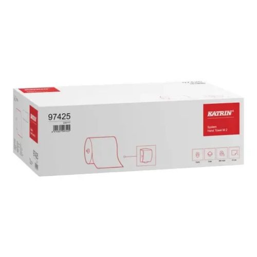 Katrin tekercses kéztörlő System Hand Towel M2, 2 rétegű, fehér, 200m/tek, 6tek/karton (25 karton/raklap)