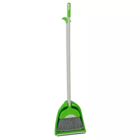 Seprű+szemétlapát zöld 110cm