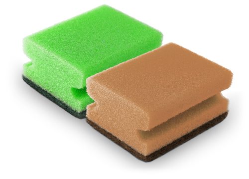 Bonus mosogatószivacs, formázott, Eco Sponge 10db/csg (10csg/gyűjtő, 120csg/karton)
