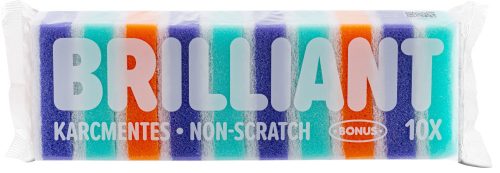 Bonus+ Brilliant mosogatószivacs 10db/csg (20csg/gyűjtő, 240csg/karton)