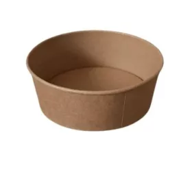  Papír salátás tál Kraft natúr, átmérő 150mm, 750ml (50db/csg, 300db/karton)