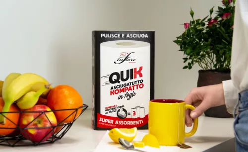 Infibra Quik hajtogatott papírtörlő 2r., 30X25cm/lap, cellulóz, 150lap/csg, 16csg/karton