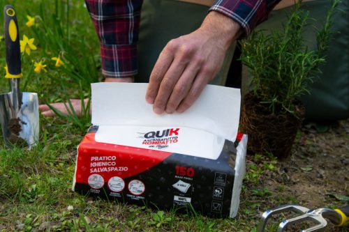 Infibra Quik hajtogatott papírtörlő 2r., 30X25cm/lap, cellulóz, 150lap/csg, 16csg/karton