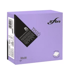 Infibra Szalvéta 38x38cm Lila 2 réteg 40 lap/csomag
