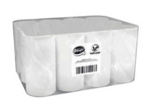 Ooops! tekercses papírtörlő mini, 2r., fehér, 14cm, 50m/tek, 12tek/karton, 44karton/raklap