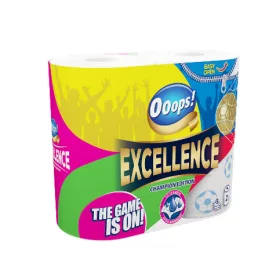   Ooops! Excellence Champion edition papírtörlő, 75m/tek, 3r., 2 tek/csg, 6csg/karton, 32karton/raklap (FIFA 2026 limitált)