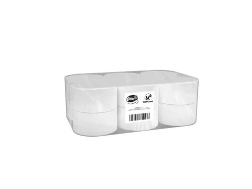 Ooops! toalettpapír mini Jumbo 19cm-es, 2r., fehér, 500lap/100m/tek, 12tek/karton, 44karton/raklap 