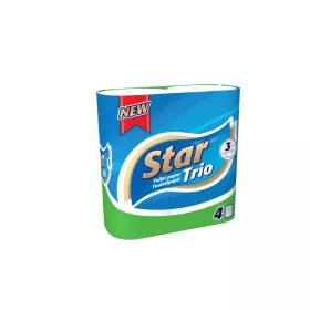   Star toalettpapír kistekercses 3r., hófehér, 90lap/tek, 4tek/csg, 16csg/karton, 33karton/raklap - KIFUTÓ TERMÉK