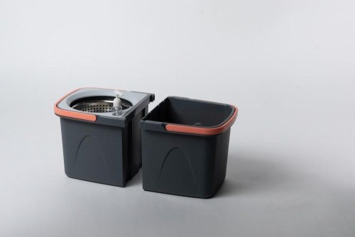 Spin Mop forgófejes felmosószett (vödör + nyél + acél facsaró + 2 mop)