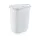 Műanyag szennyeskosár fedéllel fehér 63L