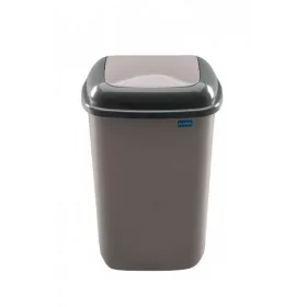 Plafor Quatro rugós  billenő fedeles szemetes 45L Mocca