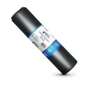 Szemeteszsák fekete 70x110 20mikron 135L 10db/tekercs 