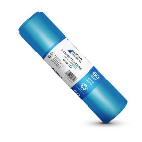 Szemeteszsák kék 60x70 15mikron 60L 20db/tekercs