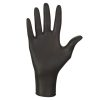 MERCATOR gumikesztyű Nitrylex black nitril púdermentes fekete vizsgálókesztyű "S" (100db/doboz, 10doboz/karton)