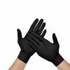 MERCATOR gumikesztyű Nitrylex black nitril púdermentes fekete vizsgálókesztyű "S" (100db/doboz, 10doboz/karton)