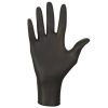 MERCATOR gumikesztyű Nitrylex black nitril púdermentes fekete vizsgálókesztyű "M" (100db/doboz, 10doboz/karton)