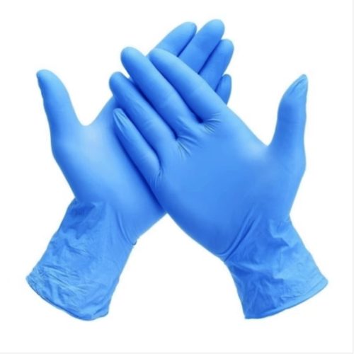 MERCATOR gumikesztyű NITRYLEX BASIC A100 BLUE - nitril púdermentes kék vizsgálókesztyű "L" (100db/doboz, 10doboz/karton)