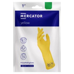   MERCATOR gumikesztyű yellow háztartási "L" (1 pár/csomag, 240csg/karton)