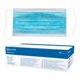   MERCATOR Opero Szájmaszk ECO 3 rétegű kék flíz, gumis (50 db/doboz) - Kék