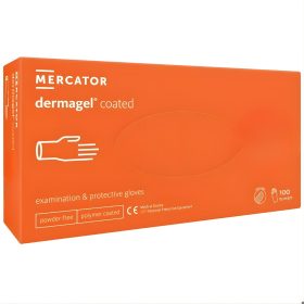   MERCATOR gumikesztyű Dermagel coated kopolimeres latex púdermentes vizsgálókesztyű "XL" (100db/doboz, 10doboz/karton)