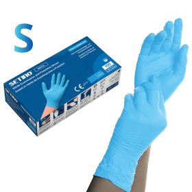   SETINO gumikesztyű Nitril - 3.5g  Kék "S" (100db/doboz, 10doboz/karton)