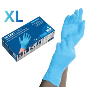   SETINO gumikesztyű Nitril - 3.5g  Kék "XL" (100db/doboz, 10doboz/karton)