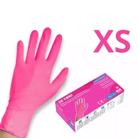   SETINO gumikesztyű Nitril - 3.5g  Pink "XS" (100db/doboz, 10doboz/karton)
