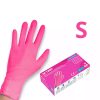 SETINO gumikesztyű Nitril - 3.5g  Pink "S" (100db/doboz, 10doboz/karton)