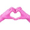 SETINO gumikesztyű Nitril - 3.5g  Pink "M" (100db/doboz, 10doboz/karton)