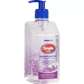   Bradolife kézfertőtlenítő gél 500ml (10db/karton) levendulás
