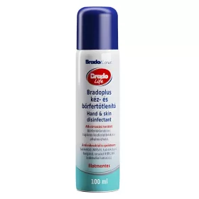   Bradolife/bradoplus kéz- és bőrfertőtlenítő 100ml ALU pumpás (10db/karton)