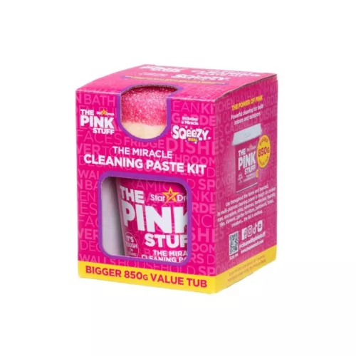 The Pink Stuff Miracle tisztítószett (Pink Stuff tiszítópaszta 850g + Pink Stuff Dual Sqeezy Dual szivacs)