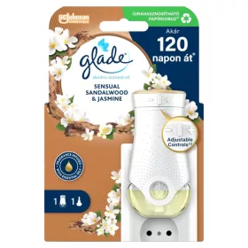   Glade elektromos légfrissítő készülék+utántöltő 20ml Sensual sandalwood/jasmine (6db/karton)