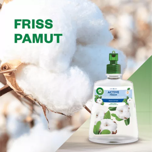 Air Wick ACTIVE FRESH utántöltő 228ml Fresh Cotton