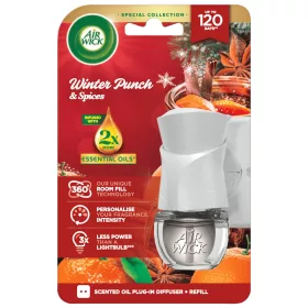   Air Wick elektromos illatosító készülék+utántöltő 19ml (6csg/karton) Winter Punch & Spices