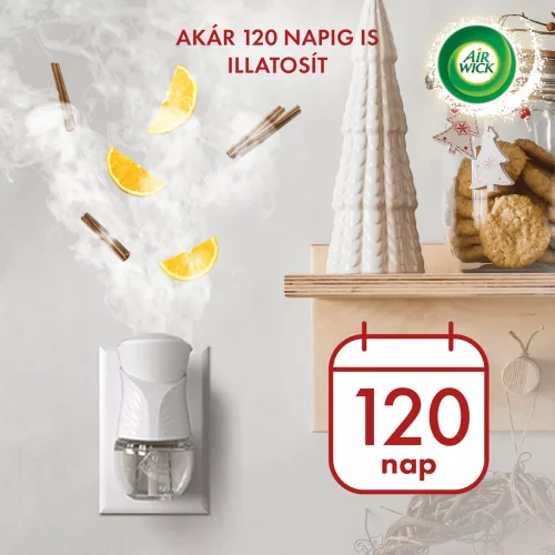 Air Wick elektromos illatosító készülék+utántöltő 19ml (6csg/karton) Winter Punch & Spices