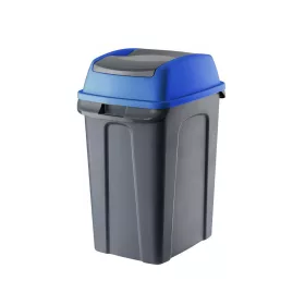  Hippo Billenős Szelektív hulladékgyűjtő szemetes, műanyag, antracit/kék, 25L