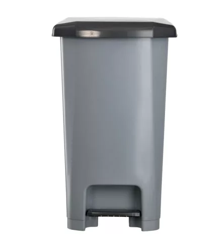 Pedálos szemetes kuka SLIM, műanyag, ECO antracit, 40L