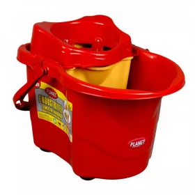 Vödör műanyag felmosó kerékkel eco 20L, osztott
